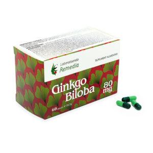 Гінкго білоба, GINKGO BILOBA добавка дієтична, 80mg, 60 капсул