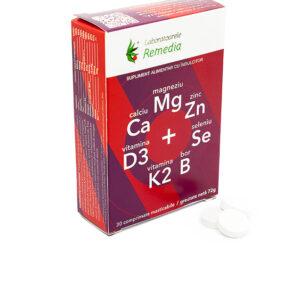 Добавка дієтична джерело CA MG ZN D3 SE, 30 жувальних таблеток