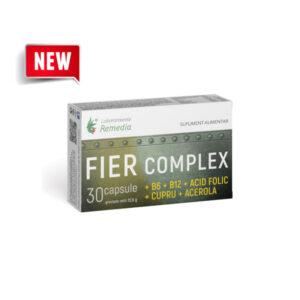 Джерело заліза добавка дієтична «FIER COMPLEX» + вітаміни С, В6, В9, В12 та цинк , 30 капсул